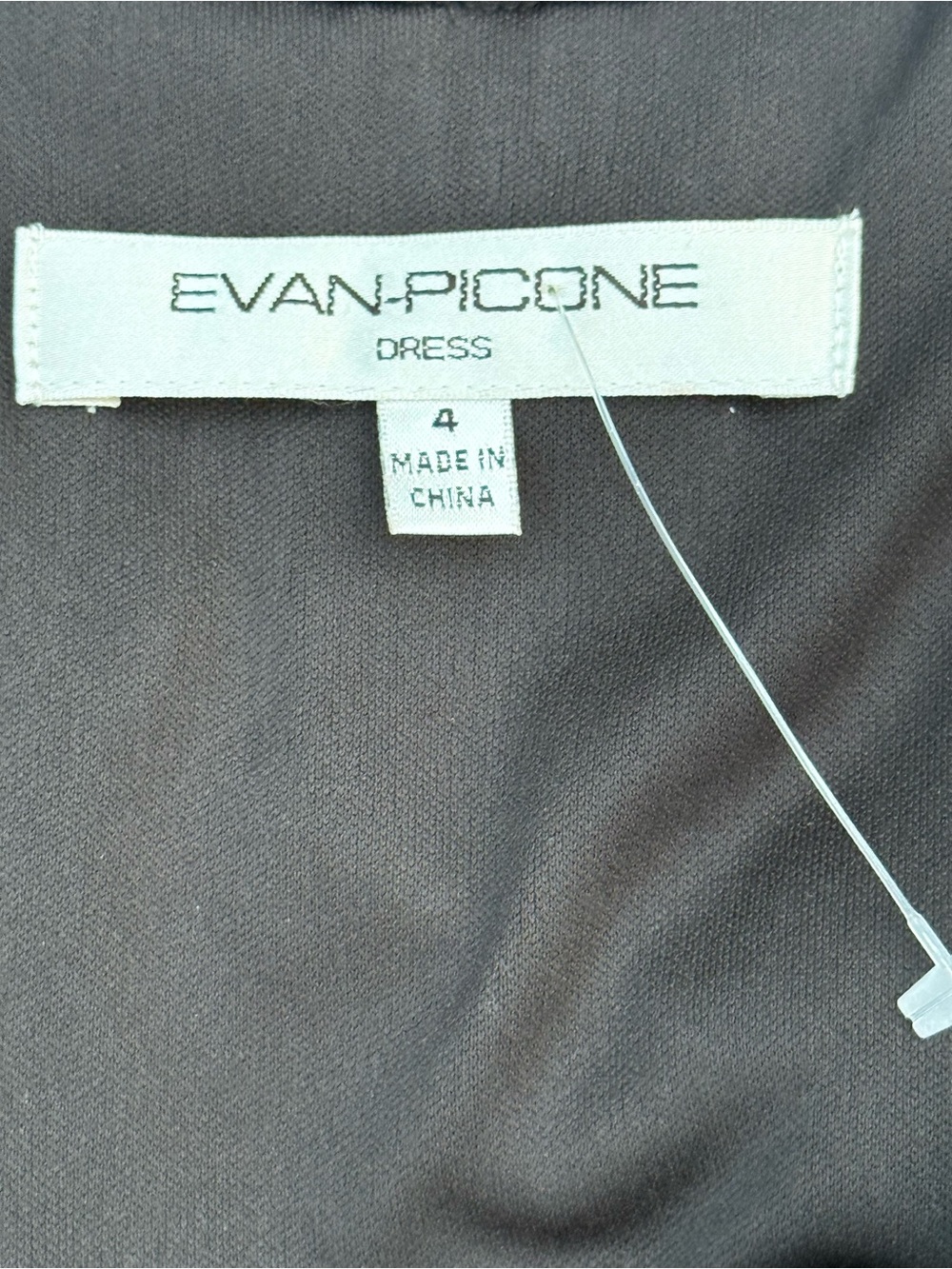 Evan Picone Black V-Neck Ruched-Waist Midi Dress - Picture 2 of 8